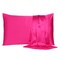Homeroots 20 x 30 in. Fuchsia Dreamy Silky Satin Queen Size Pillowcases 387905 - alternate 1